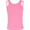 SARA SARA Tops-RHINESTONE DOUBLE STRAP TANK TOP