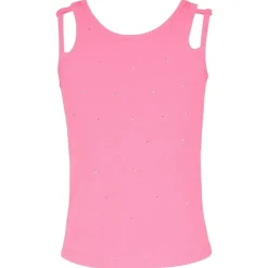 SARA SARA Tops-RHINESTONE DOUBLE STRAP TANK TOP