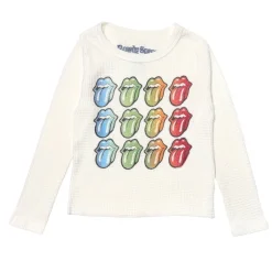 ROWDY SPROUT Tops | Tops-ROLLING STONES THERMAL LONG SLEEVE TOP