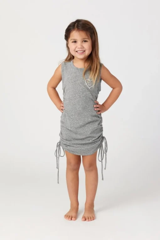 SOL ANGELES KIDS Dresses-RUCHED TIE DRESS