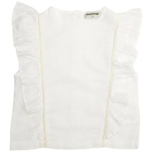 TOCOTO VINTAGE Tops-RUFFLE SLEEVE TANK TOP