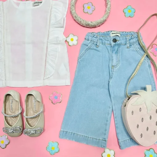 TOCOTO VINTAGE Tops-RUFFLE SLEEVE TANK TOP