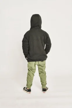 BOY MUNSTER KIDS Outerwear-RUGGED SHERPA ZIP UP HOODIE JACKET