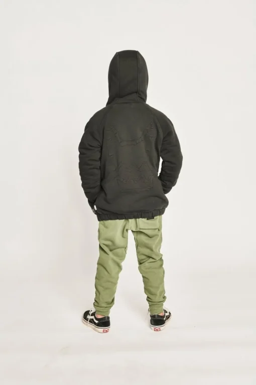 BOY MUNSTER KIDS Outerwear-RUGGED SHERPA ZIP UP HOODIE JACKET