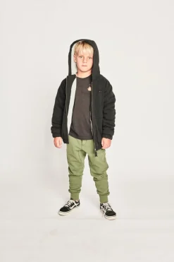 BOY MUNSTER KIDS Outerwear-RUGGED SHERPA ZIP UP HOODIE JACKET