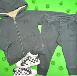 BOY MUNSTER KIDS Outerwear-RUGGED SHERPA ZIP UP HOODIE JACKET