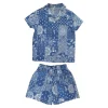 BOY MINI DREAMERS Bottoms | Tops-RYDER BANDANA BUTTON DOWN AND SHORTS SET