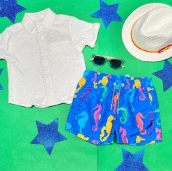 BOY BOARDIES Swim | Swim-SEAHORSE SWIM TRUNKS