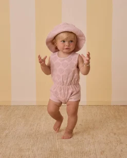 RYLEE + CRU Rompers/onesies | Sets-SEASHELLS TERRY ROMPER