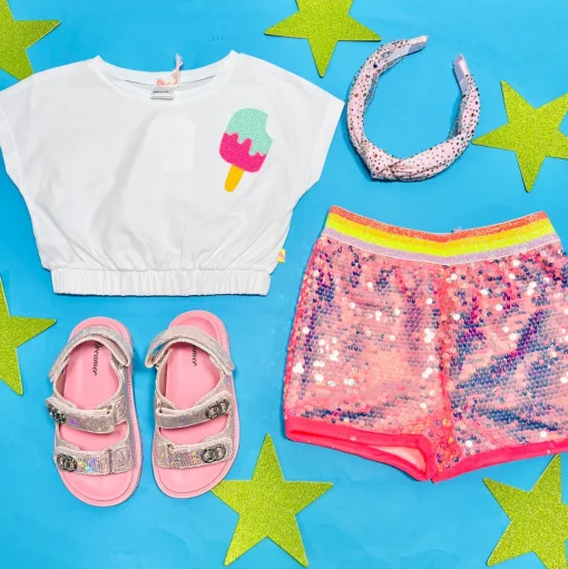 BILLIEBLUSH Bottoms | Sequin & Sparkle✨-SEQUIN SHORTS