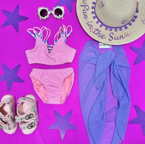 LES TOUT PETITS Swim-SHEER SARONG WRAP COVER UP