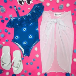 LES TOUT PETITS Swim-SHEER SARONG WRAP COVER UP