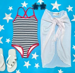 LES TOUT PETITS Swim-SHEER SARONG WRAP COVER UP