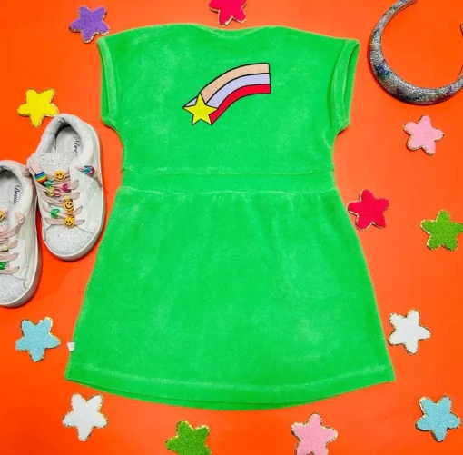 CARLIJNQ Dresses-SHOOTING STAR TERRY DRESS