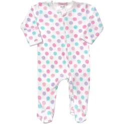 BABY STEPS Footies / Pajamas-SMILES ZIP FOOTIE