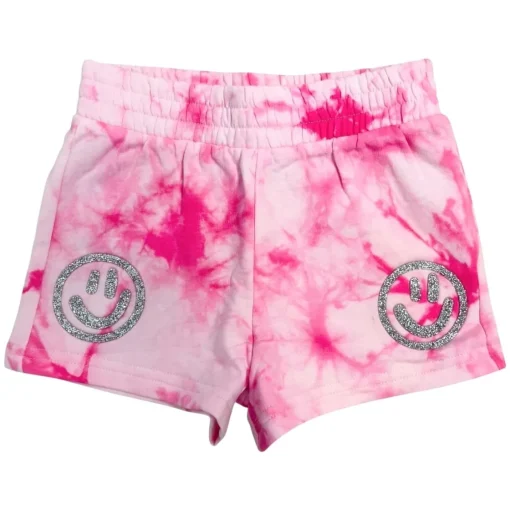 MIA NEW YORK Bottoms | Tie Dye-SMILEY FACE TIE DYE SHORTS