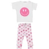 MISH MISH Bottoms | Tops-SMILEY FACE TSHIRT AND LEGGINGS SET