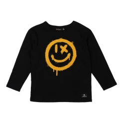 BOY ROCK YOUR BABY Tops | All Things Smiley Face-SMILEY LONG SLEEVE TSHIRT
