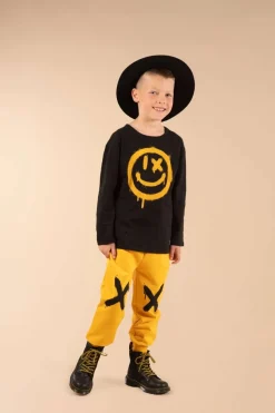 BOY ROCK YOUR BABY Tops | All Things Smiley Face-SMILEY LONG SLEEVE TSHIRT
