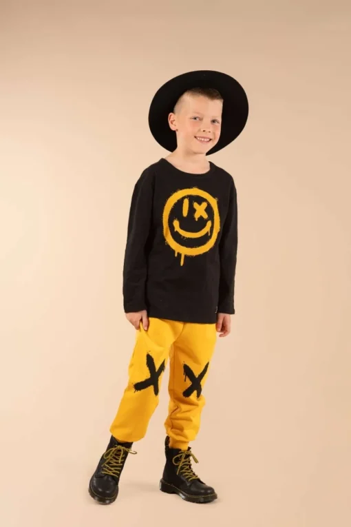 BOY ROCK YOUR BABY Tops | All Things Smiley Face-SMILEY LONG SLEEVE TSHIRT