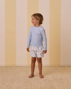 BOY RYLEE + CRU Swim | Swim-SOLID LONG SLEEVE RASH GUARD