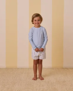 BOY RYLEE + CRU Swim | Swim-SOLID LONG SLEEVE RASH GUARD