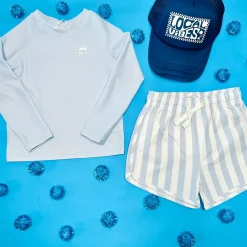 BOY RYLEE + CRU Swim | Swim-SOLID LONG SLEEVE RASH GUARD