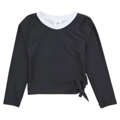FEATHER 4 ARROW Swim-SOLID SIDE TIE RASH GUARD