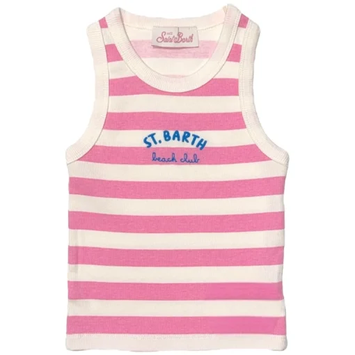 MC2 SAINT BARTH KIDS Tops | Matching Sibling Outfits-ST BARTH BEACH CLUB STRIPE TANK TOP