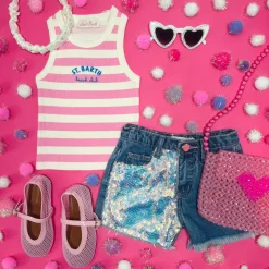 MC2 SAINT BARTH KIDS Tops | Matching Sibling Outfits-ST BARTH BEACH CLUB STRIPE TANK TOP