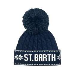 MC2 SAINT BARTH KIDS Hats / Beanies-ST BARTH BRAIDED POM BEANIE