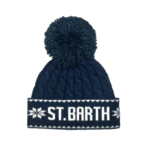 MC2 SAINT BARTH KIDS Hats / Beanies-ST BARTH BRAIDED POM BEANIE