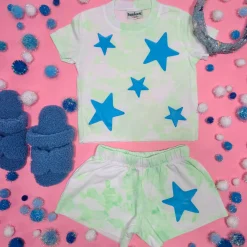 FIREHOUSE Bottoms | Stars-STAR KIWI CLOUD SHORTS