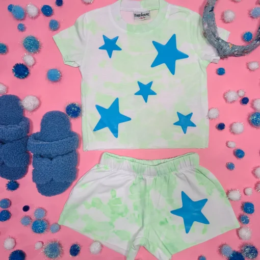 FIREHOUSE Bottoms | Stars-STAR KIWI CLOUD SHORTS