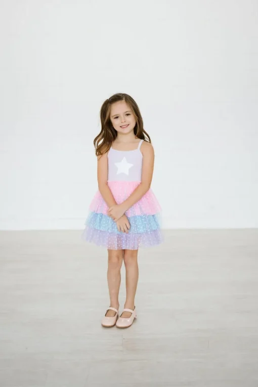 PETITE HAILEY Dresses | Dresses-STAR LAYERED TUTU DRESS