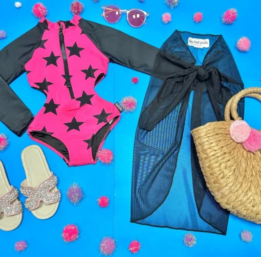 NUNUNU Swim | Stars-STARS CUT OUT ONE PIECE SWIMSUIT