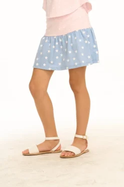 CHASER KIDS Bottoms | Stars-STARZ COLORBLOCK SKIRT W/ SHORTS