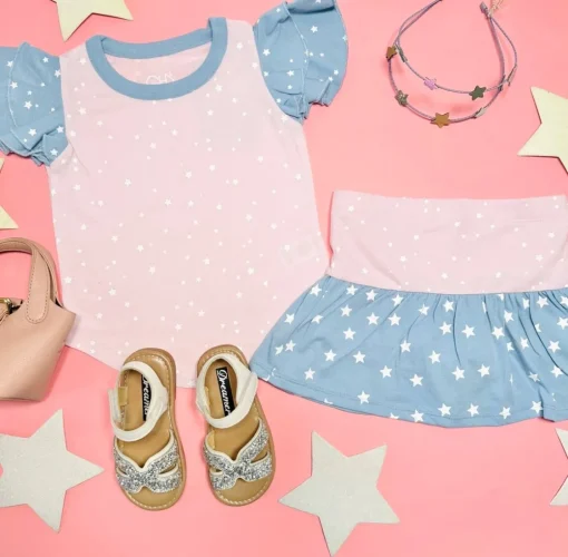 CHASER KIDS Bottoms | Stars-STARZ COLORBLOCK SKIRT W/ SHORTS