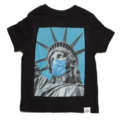 BOY KID DANGEROUS Tops | America 🇺🇸-STATUE OF LIBERTY MASK TSHIRT