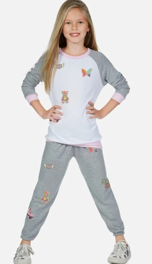 LAUREN MOSHI Bottoms-STICKER BEANS SWEATPANTS