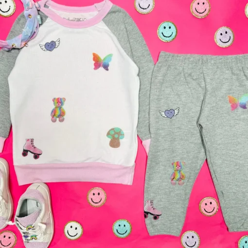 LAUREN MOSHI Bottoms-STICKER BEANS SWEATPANTS