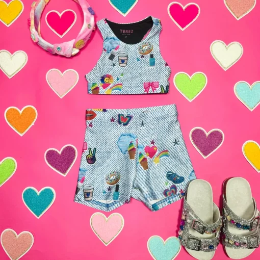 TEREZ Tops | Camp Outfits-STICKERBEANS X SPORTS BRA