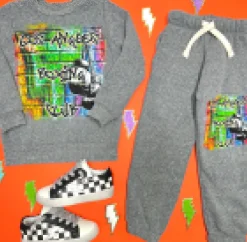 BOY CALIFORNIAN VINTAGE Bottoms-STREET ART SWEATPANTS