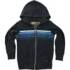 BOY AVIATOR NATION KIDS Outerwear | America 🇺🇸-5 STRIPE ZIP UP HOODIE