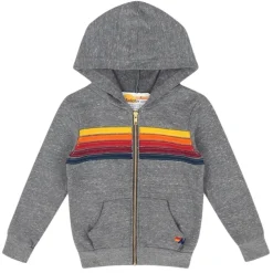 BOY AVIATOR NATION KIDS Outerwear-5 STRIPE ZIP UP HOODIE