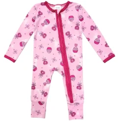 ESME Footies / Pajamas | Hearts-SUGAR RUSH ZIP FOOTIE