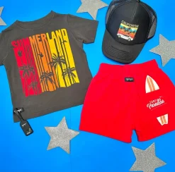 BOY YPORQUE Tops-SUMMER PALMS SOUND TSHIRT