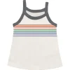 TINY WHALES Tops | Rainbow-SUNSET TANK TOP