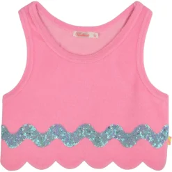 BILLIEBLUSH Tops | Sequin & Sparkle✨-TERRY SCALLOP TANK TOP