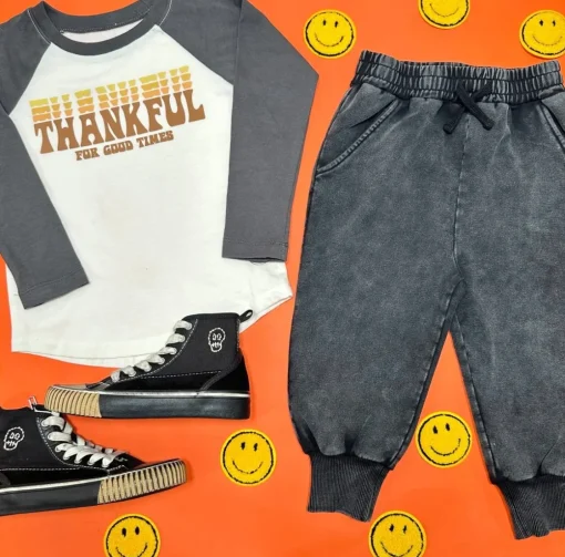 BOY TINY WHALES Tops | Tops-THANKFUL LONG SLEEVE TSHIRT